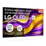 TV OLED 55" - LG OLED55G54LW.AEU, UHD 4K, Procesador Inteligente α11 AI Processor 4K Gen2, Smart TV, DVB-T2 (H.265), Rocky Black