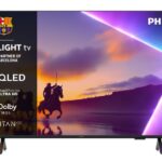 TV QLED 43" - Philips Ambilight 43PUS8510/12, UHD 4K, Titan OS, Smart TV, Pixel Precise Ultra HD, Dolby Atmos, Negro mate