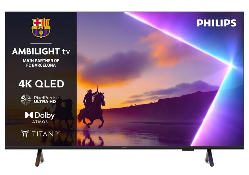 1597396-img1-1 TV QLED 50" - Philips Ambilight 50PUS8510/12, UHD 4K, Titan OS, Smart TV, Pixel Precise Ultra HD, Dolby Atmos, Negro mate - Imagen 1