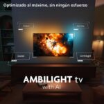 TV OLED 55" - Philips Ambilight 55OLED770/12, UHD 4K, Philips P5, Smart TV, Dolby Atmos; DTS:X, Negro - Imagen 6