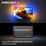 TV OLED 77" - Philips Ambilight 77OLED770/12, UHD 4K, Philips P5, Smart TV, Dolby Atmos; DTS:X, Negro - Imagen 4