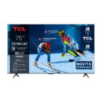 TV Mini LED 75" - TCL 75C6K, UHD 4K, AiPQ Pro Processor, Smart TV, DVB-T2 (H.265), Negro