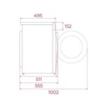 Lavadora carga frontal - Teka WMK 40940 WH, 9 kg, 1400 rpm, 15programas, Blanco - Imagen 3