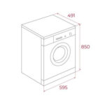 Lavadora carga frontal - Teka WMK 40840 SS, 8 kg, 1400 rpm, 15 programas, Acero inoxidable - Imagen 4