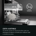 Lavavajillas - AEG FFB76717PM, 14 servicios, 9 programas, 60 cm, Tercera bandeja, programa ExtraHygiene, Inox - Imagen 5