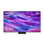 TV Neo QLED 55" - Samsung TQ55QN80FAUXXC, QLED Mini Led 4K, NQ4 AI Gen2 Processor, Smart TV full AI, Wifi, Carbon Silver