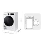 Lavadora secadora - Samsung WD90DG5G34BEEC, 9kg/5kg 1400 rpm, 13 programas, AI Ecobubble™ Clase E/A-10%, fondo reducido, Blanco - Imagen 10