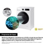 Lavadora secadora - Samsung WD90DG5G34BEEC, 9kg/5kg 1400 rpm, 13 programas, AI Ecobubble™ Clase E/A-10%, fondo reducido, Blanco - Imagen 7