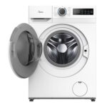 Lavadora carga frontal - Midea MF110W90BA10/W-ES, 9 kg, A-10%,1400 rpm, 15 Programas, Motor Inverter, Blanco - Imagen 4