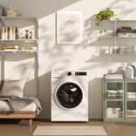 Lavadora carga frontal - Midea MF110W90BA10/W-ES, 9 kg, A-10%,1400 rpm, 15 Programas, Motor Inverter, Blanco - Imagen 8