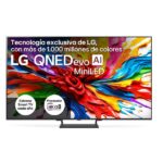 TV QNED MiniLED 85" - LG 85QNED93A6A, UHD 4K, Procesador Inteligente α8 AI Processor 4K Gen2, Smart TV, DVB-T2 (H.265), Negro