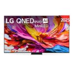 TV QNED 100" - LG 100QNED86A6, UHD 4K, Procesador Inteligente α8 AI Processor 4K Gen2, Smart TV, DVB-T2 (H.265), Charcoal Black