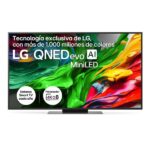 TV QNED MiniLED 55" - LG 55QNED87A6B, UHD 4K, Procesador Inteligente α8 AI Processor 4K Gen2, Smart TV, DVB-T2 (H.265), Ashed Blue