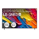 TV QNED 86" - LG 86QNED82A6B, UHD 4K, Procesador Inteligente α7 AI Processor 4K Gen8, Smart TV, DVB-T2 (H.265), Ashed Blue