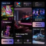 TV QLED 65" - Hisense 65E7Q PRO, QLED 4K, Quad Core/MT9618, Procesador Hi-View Engine, 144 Hz, IA Upscaler, Negro - Imagen 5