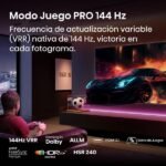 TV QLED 65" - Hisense 65E7Q PRO, QLED 4K, Quad Core/MT9618, Procesador Hi-View Engine, 144 Hz, IA Upscaler, Negro - Imagen 6