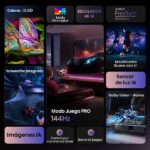 TV QLED 100" - Hisense 100E7Q PRO, QLED 4K, Quad Core/MT9618, Procesador Hi-View Engine, 144 Hz, IA Upscaler, Negro - Imagen 5