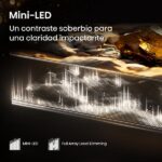 TV Mini LED 50" - Hisense 50E8Q, UHD 4K, 144 Hz, Hi-View Engine, Escalador HDR IA, Subwoofer integrado, Negro - Imagen 7