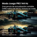 TV Mini LED 50" - Hisense 50E8Q, UHD 4K, 144 Hz, Hi-View Engine, Escalador HDR IA, Subwoofer integrado, Negro - Imagen 8