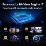 TV Mini LED 65" - Hisense 65E8Q, UHD 4K, 144 Hz, Hi-View Engine, Escalador HDR IA, Subwoofer integrado, Negro - Imagen 6