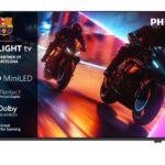 TV Mini LED 55" - Philips Ambilight TV 55MLED920 4K QD MiniLED 139cm 55" Smart TV Dolby Vision y Dolby Atmos Titan OS, Negro