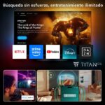 TV Mini LED 55" - Philips Ambilight TV 55MLED920 4K QD MiniLED 139cm 55" Smart TV Dolby Vision y Dolby Atmos Titan OS, Negro - Imagen 8
