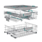 Lavavajillas - Hisense HS673A90X, 16 servicios, 7 programas, 59.9 cm, Conectividad Wi Fi, Tercera bandeja, Inox - Imagen 5