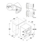 Lavadora integrable - Candy BC448M4D8J-S, 8 kg, Motor Inverter, 1400 rpm, 16 programas, Wi-Fi, Blanco - Imagen 2