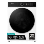 Lavadora secadora - Hisense WD5I1245BWR, 12/8 Kg, iFIT, Wi Fi, Programa especial mascotas, Blanco