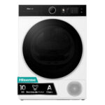 Secadora bomba de calor - Hisense DH5I104BWAB, 10 Kg, 18 programas, iFit, WiFI, Estante flexible, Blanco