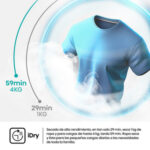 Secadora bomba de calor - Hisense DH5I104BWAB, 10 Kg, 18 programas, iFit, WiFI, Estante flexible, Blanco - Imagen 7