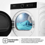 Secadora bomba de calor - Hisense DH5I104BWAB, 10 Kg, 18 programas, iFit, WiFI, Estante flexible, Blanco - Imagen 9
