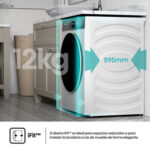 Lavadora carga frontal - Hisense WF5I1245BWR, 12 kg, 1400 RPM, 18 programas, Fondo reducido 55.5 cm, Autodosificación, Blanco - Imagen 7