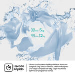 Lavadora carga frontal - Hisense WF5I1245BWR, 12 kg, 1400 RPM, 18 programas, Fondo reducido 55.5 cm, Autodosificación, Blanco - Imagen 9