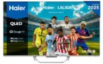 TV QLED 65" - Haier Q80 Series H65Q80FUX, Smart TV (Google TV), 4K Dolby Vision, Dolby Atmos, 4x HDMI 2.1, Sonido 49W, Plata