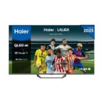 TV QLED 65" - Haier S80 Series H65S80FUX, Smart TV (Google TV), 4K HDR10, 4x HDMI 2.1, Sonido 44W, Dolby Audio, Negro