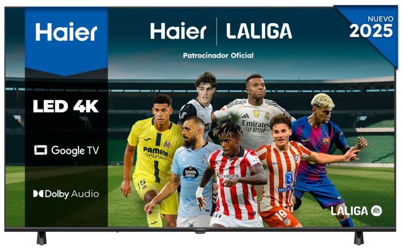 1605533-img1-1 TV LED 55" - Haier K85 Series H55K85FUX, Smart TV (Google TV), 4K HDR10, 4x HDMI 2.1, Sonido 43W, Dolby Audio, Negro - Imagen 1