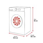 Lavadora carga frontal - Haier X9 Series HW110-B14387UIB, 11kg, 1400rpm, Motor Direct Motion, Wi-Fi, Blanco - Imagen 4