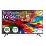 TV QNED MiniLED 65" - LG 65QNED92A6A, UHD 4K, Procesador Inteligente α8 AI Processor 4K Gen2, Smart TV, DVB-T2 (H.265), Negro