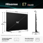 TV QLED 98" - HISENSE 85E7Q, UHD 4K, Quad Core/MT9603, Smart TV, DVB-T2 (H.265), Negro - Imagen 2