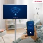 TV LED 32” - Thomson 32HA4M44 Go TV, 32", Resolución HD, Android TV (Smart TV), 4h Autonomía, Wi-Fi, Bluetooth, Blanco - Imagen 7