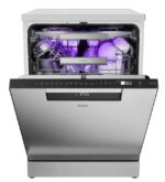 Lavavajillas - Haier Pro Shine Biovitae XF6B2M3BX, 16 servicios, 10 programas, 60 cm, Limpieza UV, Wi-Fi, Inox - Imagen 3