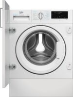 Lavadora integrable - BEKO b300 B3WBT48435WB, 8 kg, 15 programas, Blanco