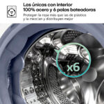 Lavadora carga frontal - LG F4X5009TBB, 9 kg, 1400 rpm, 12 programas, TurboWash 360º, Clase A-40%, Acero Grafito Mate - Imagen 5