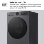 Lavadora carga frontal - LG F4X5009TBB, 9 kg, 1400 rpm, 12 programas, TurboWash 360º, Clase A-40%, Acero Grafito Mate - Imagen 9