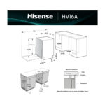 Lavavajillas integrable 60 cm - HISENSE 746058, 16 servicios, 8 programas, 59,8 cm, No aplicable - Imagen 3
