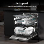 Lavavajillas integrable 60 cm - HISENSE 746058, 16 servicios, 8 programas, 59,8 cm, No aplicable - Imagen 5