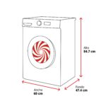 Lavadora carga frontal - BEKO B1XW752WSPT, 7 kg, 1200 Rpm, Motor ProSmart Inverter, 15 Programas, Blanco - Imagen 2