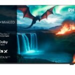 TV QD-Mini LED 65" - Philips 65MLED820/12, UHD 4K, P5 Perfect Picture Engine, Smart TV, Dolby Vision y Dolby Atmos Titan OS, DVB-T2, Negro