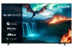 TV QD-Mini LED 75" - Philips 75MLED820/12, UHD 4K, P5 Perfect Picture Engine, Smart TV, Dolby Vision y Dolby Atmos Titan OS, DVB-T2, Negro